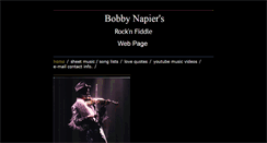 Desktop Screenshot of bobbynapier.com