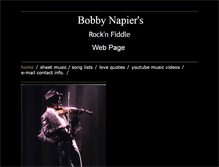 Tablet Screenshot of bobbynapier.com